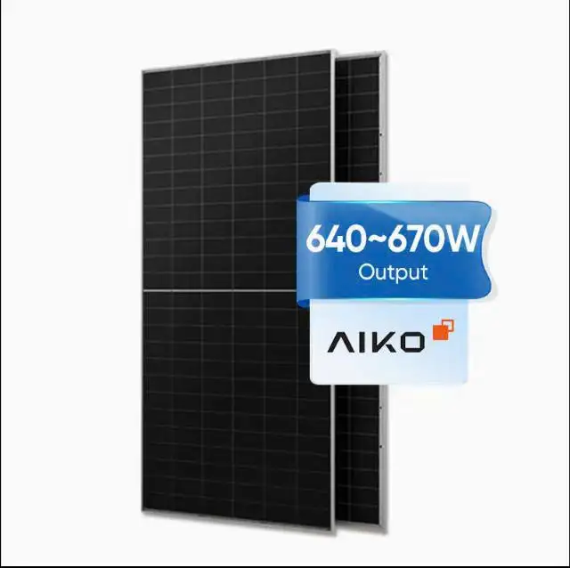 Alternative view of AIKO Solar – Tấm pin Năng Lượng Mặt Trời COMET 640W–670W