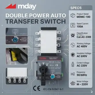ATS CHUYỂN MẠCH 100A – 4P – HÃNG MDAY