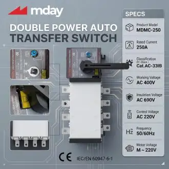 ATS CHUYỂN MẠCH 250A – 4P – HÃNG MDAY