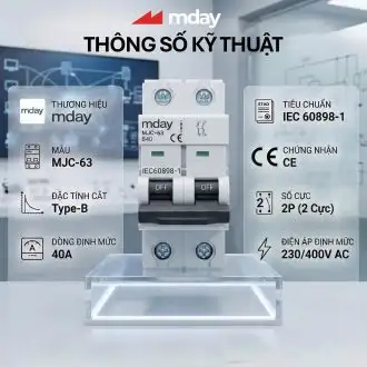 CB AC 40A – 2P – Hãng MDAY